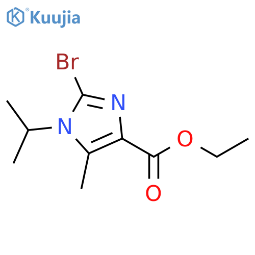 2-Bromo-1-isopropyl-5-methyl-1H-imidazole-4-carboxylic acid ethyl ester structure