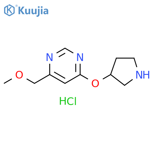 4-(Methoxymethyl)-6-(pyrrolidin-3-yloxy)pyrimidine hydrochloride structure