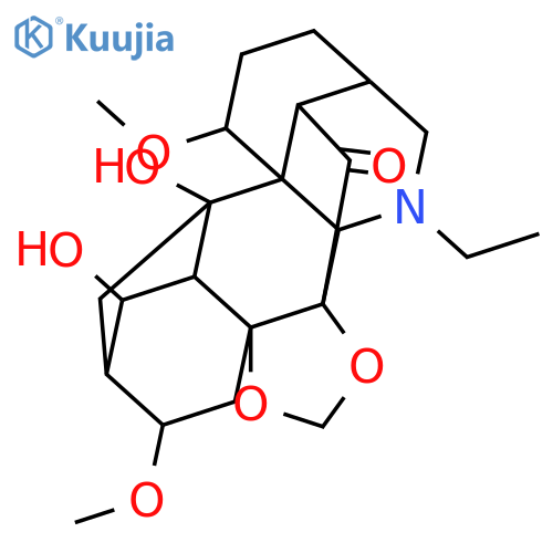 Aconitane-1,6,7,8,10,14,16-heptol; (1α,5β,6β,14α,16β)-form, 6-Ketone, 7,8-methylene, 1,16-di-Me, N-Et structure