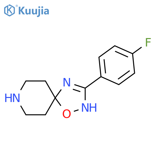 3-(4-Fluorophenyl)-1-oxa-2,4,8-triazaspiro[4.5]dec-2-ene structure