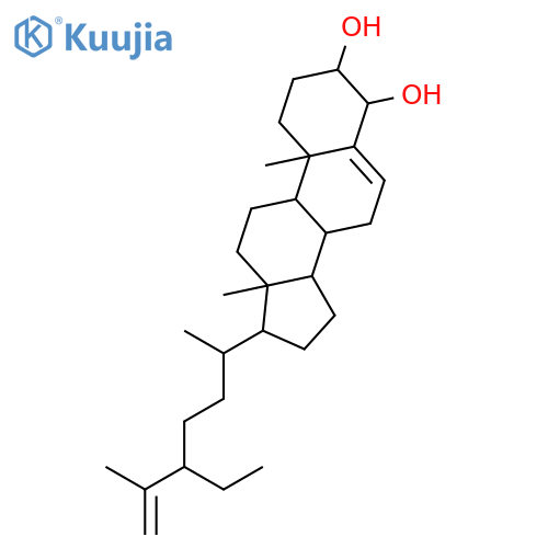 Poriferasta-5,25-dien-3,4-diol structure