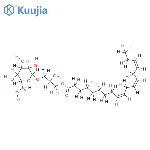(2S)-1-O-linolenoyl-3-O-beta-D-galactopyranosylglycerol structure