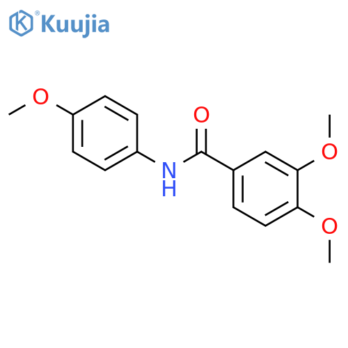 3,4-Dimethoxy-N-(4-methoxy-phenyl)-benzamide structure