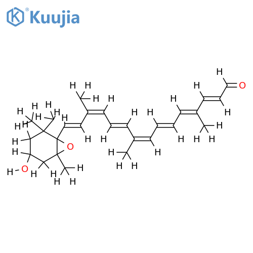 5,6-epoxy-3-hydroxy-5,6-dihydro-10'-apo-beta-caroten-10'-al structure