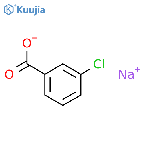 3-Chlorobenzoic acid sodium salt structure