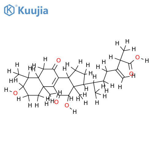 3alpha,12alpha-dihydroxy-4alpha-methylergosta-8,24(28)-dien-7,11-dion-25S-26-oic acid structure