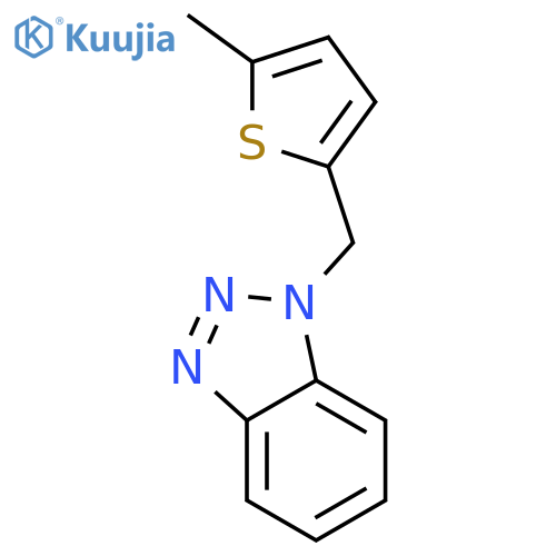 1H-Benzotriazole, 1-[(5-methyl-2-thienyl)methyl]- structure