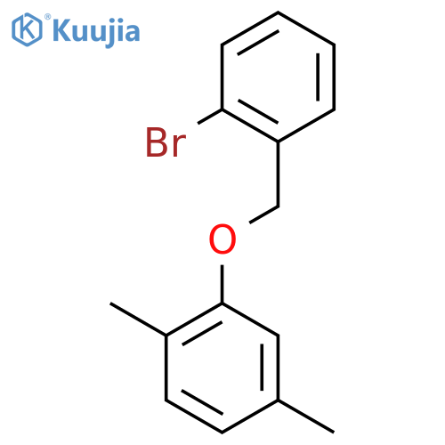 1-Bromo-2-(2,5-dimethylphenoxymethyl)benzene structure