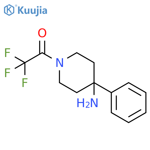 1-(4-amino-4-phenylpiperidin-1-yl)-2,2,2-trifluoroethan-1-one structure