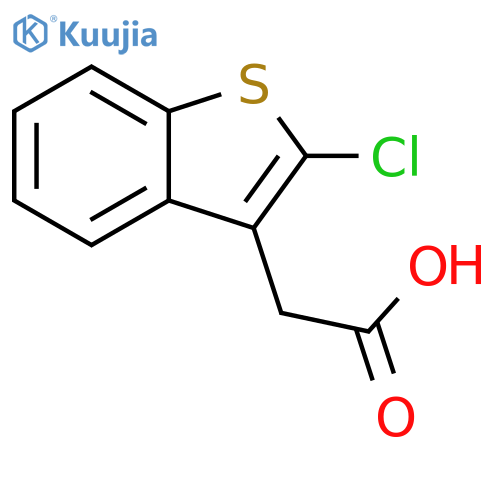 Benzo[b]thiophene-3-acetic acid, 2-chloro- structure