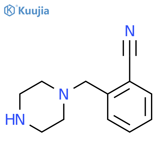 2-(Piperazin-1-yl)methylbenzonitrile structure
