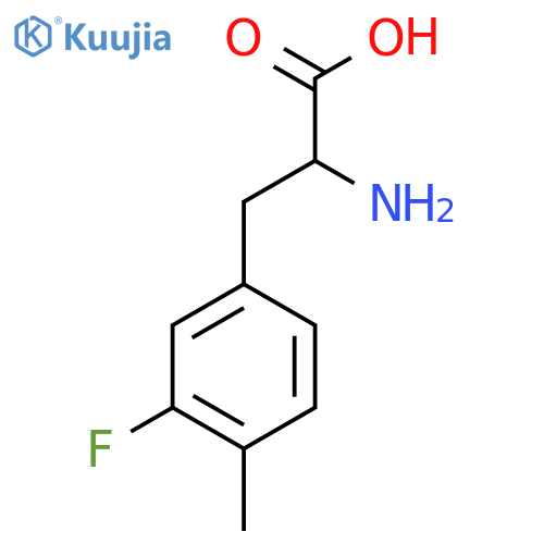 2-amino-3-(3-fluoro-4-methylphenyl)propanoic acid structure