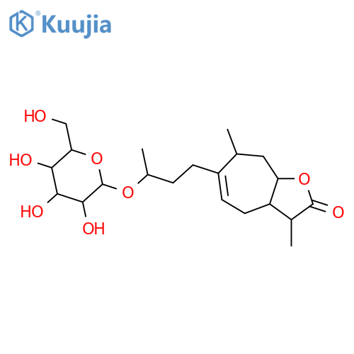 4-Hydroxy-1(5)-xanthen-12,8-olide; (4R,8β,10β,11β)-form, 4-O-β-D-Glucopyranoside structure