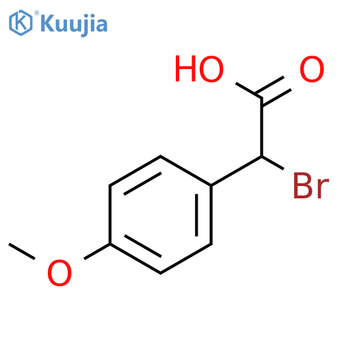 2-bromo-2-(4-methoxyphenyl)acetic acid structure