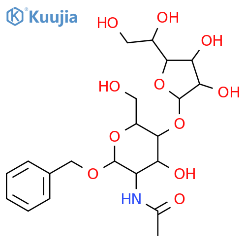 Benzyl 2-Acetamido-2-deoxy-4-O-b-D-galactofuranosyl-a-D-glucopyranoside structure