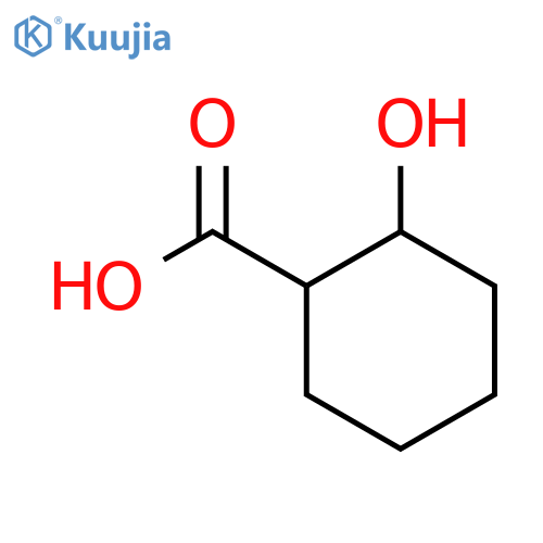 Cyclohexanecarboxylic acid, 2-hydroxy-, (1R,2R)-rel- structure