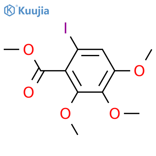 Benzoic acid, 6-iodo-2,3,4-trimethoxy-, methyl ester structure
