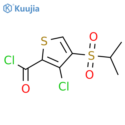 3-Chloro-4-(propane-2-sulfonyl)-thiophene-2-carbonyl Chloride structure