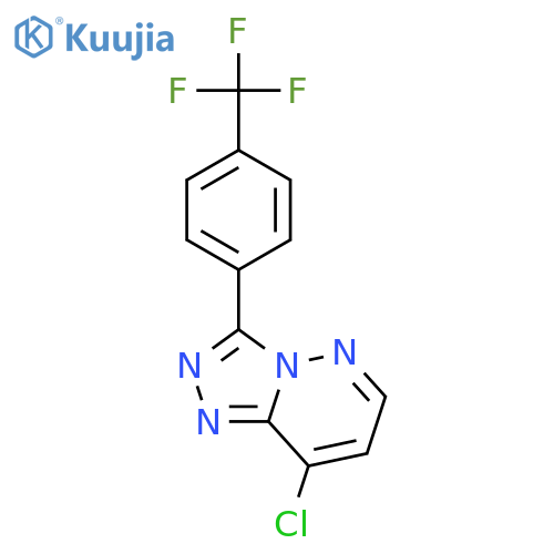 6-chloro-3-[4-(trifluoromethyl)phenyl]-[1,2,4]triazolo[4,3-b]pyridazine structure