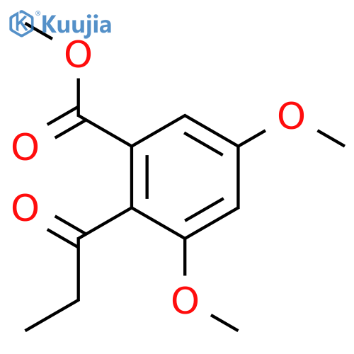 Methyl 3,5-dimethoxy-2-propionylbenzoate structure