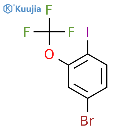 4-Bromo-2-(trifluoromethoxy)iodobenzene structure