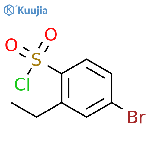 4-bromo-2-ethylbenzene-1-sulfonyl chloride structure