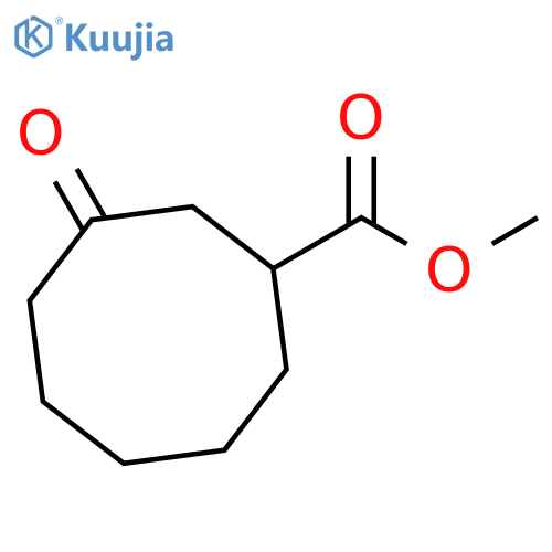 Cyclooctanecarboxylic acid, 3-oxo-, methyl ester structure