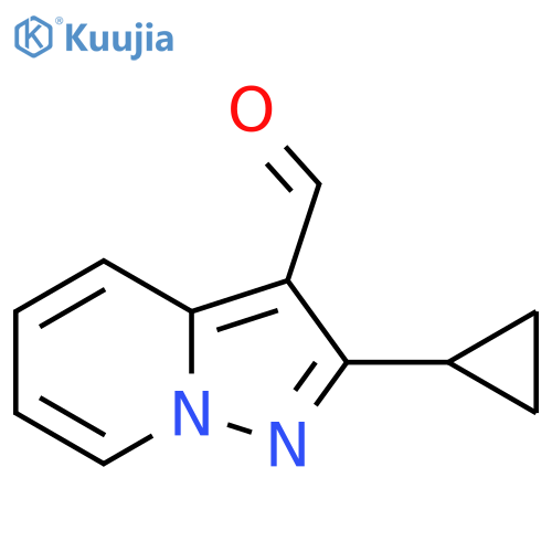 2-Cyclopropylpyrazolo[1,5-a]pyridine-3-carbaldehyde structure