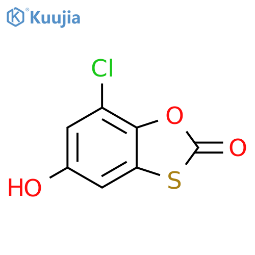 1,3-Benzoxathiol-2-one, 7-chloro-5-hydroxy- structure