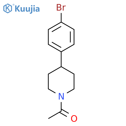 1-[4-(4-Bromophenyl)piperidin-1-yl]ethanone structure