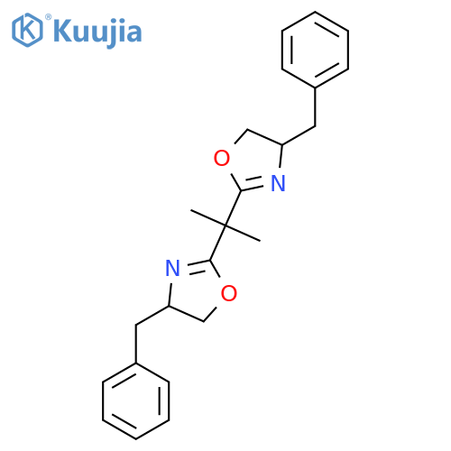 4-Benzyl-2-[2-(4-benzyl-4,5-dihydro-1,3-oxazol-2-yl)propan-2-yl]-4,5-dihydro-1,3-oxazole structure