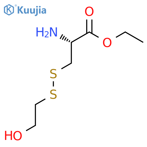ethyl (2R)-2-amino-3-(2-hydroxyethyl)disulfanylpropanoate structure