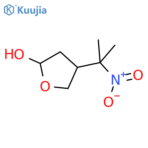 2-Hydroxy-4-(1-methyl-1-nitroethyl)-tetrahydrofuran(Mixture of Diastereomers) structure