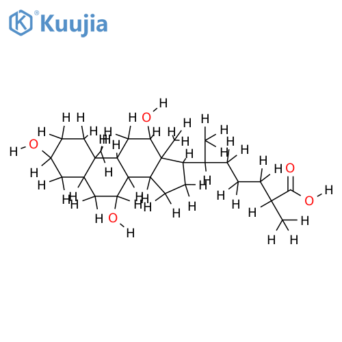 25S-3alpha,7alpha,12alpha-Trihydroxy-5beta-cholestansaeure structure