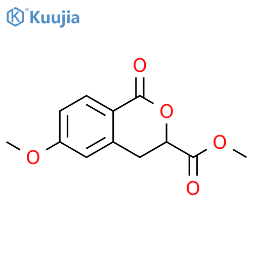 1H-2-Benzopyran-3-carboxylic acid, 3,4-dihydro-6-methoxy-1-oxo-, methyl ester structure