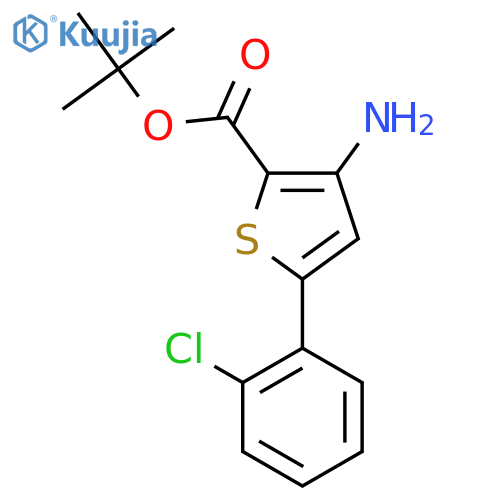 Tert-butyl 3-amino-5-(2-chlorophenyl)thiophene-2-carboxylate structure