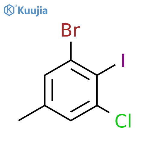 3-Bromo-5-chloro-4-iodotoluene structure