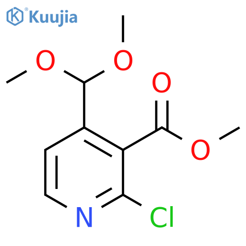 2-Chloro-4-dimethoxymethyl-nicotinic acid methyl ester structure