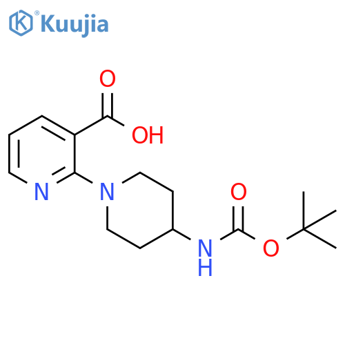 4-tert-Butoxycarbonylamino-3,4,5,6-tetrahydro-2H-[1,2]bipyridinyl-3-carboxylic acid structure