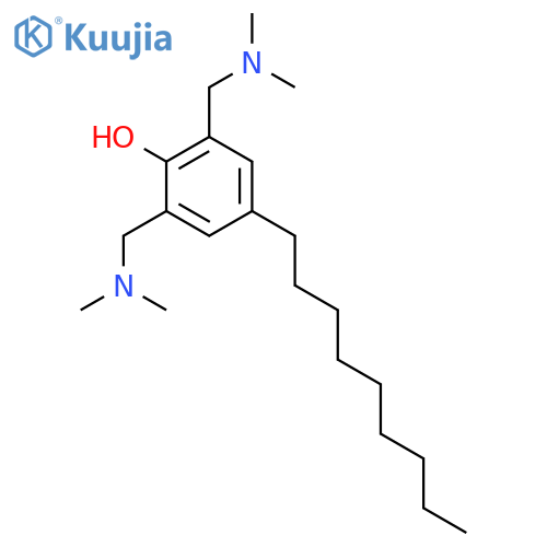 Phenol, 2,6-bis[(dimethylamino)methyl]-4-nonyl- structure
