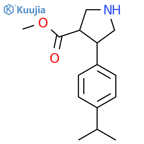 methyl 4-4-(propan-2-yl)phenylpyrrolidine-3-carboxylate structure