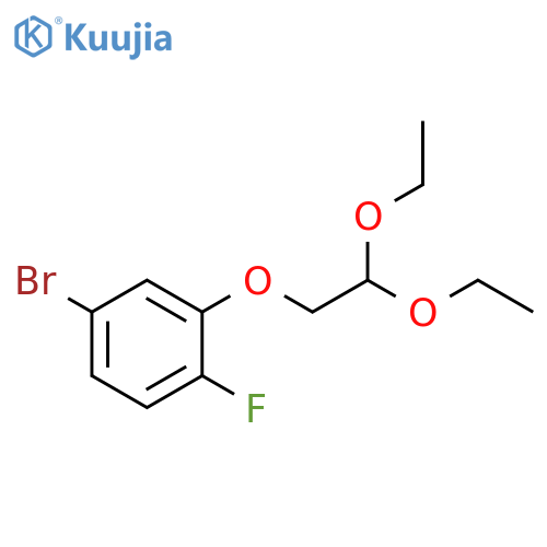 4-BROMO-2-(2,2-DIETHOXYETHOXY)-1-FLUOROBENZENE structure