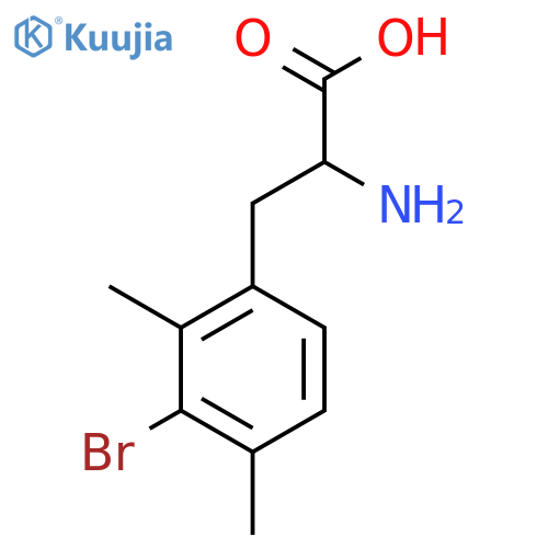 2-amino-3-(3-bromo-2,4-dimethylphenyl)propanoic acid structure