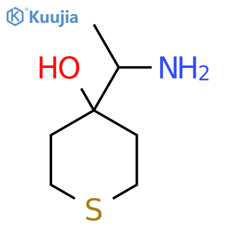 4-(1-aminoethyl)thian-4-ol structure
