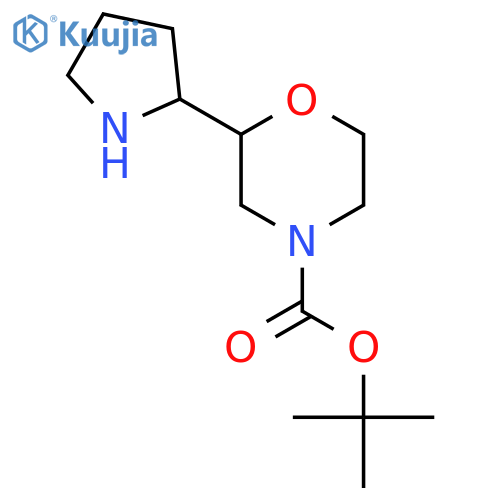 tert-butyl 2-(pyrrolidin-2-yl)morpholine-4-carboxylate structure