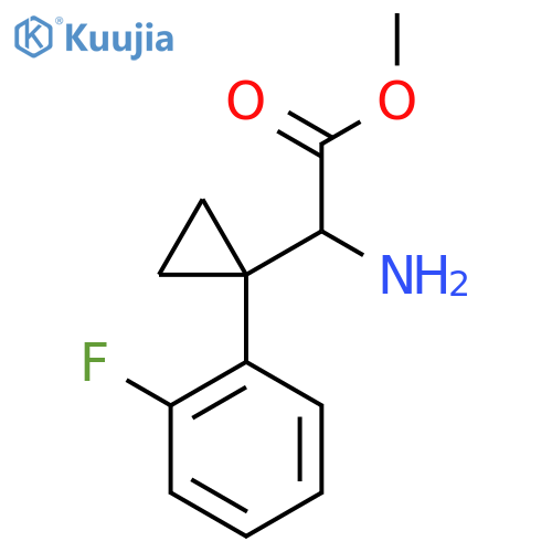methyl 2-amino-2-1-(2-fluorophenyl)cyclopropylacetate structure