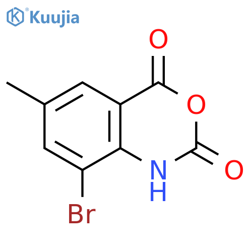 8-bromo-6-methyl-2,4-dihydro-1H-3,1-benzoxazine-2,4-dione structure
