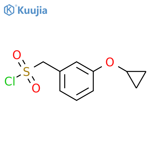 Benzenemethanesulfonyl chloride, 3-(cyclopropyloxy)- structure