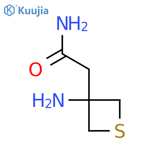 2-(3-Aminothietan-3-yl)acetamide structure