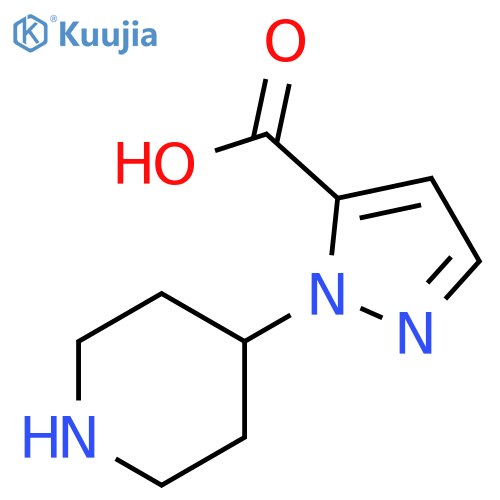 1-(piperidin-4-yl)-1H-pyrazole-5-carboxylic acid structure